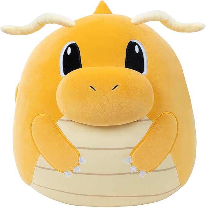 Squishmallows Original Pokémon 14-Inch Dragonite Plush - Add Dragonite to your Squad, Ultrasoft Stuffed Animal Medium Plush, Official Kelly Toy Plush