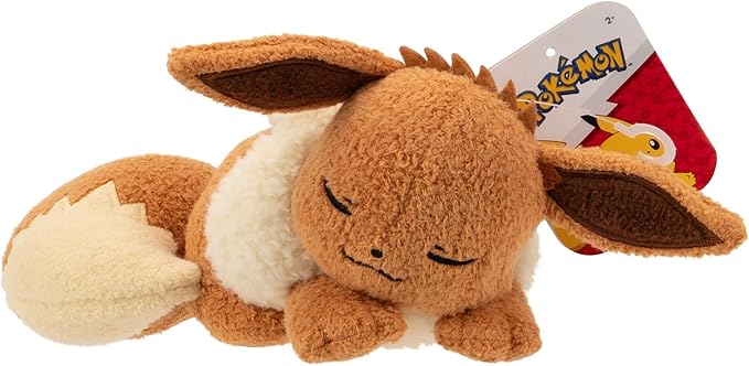 Pokèmon Eevee Sleeping Plush - 5-Inch Premium Plush, Multicoloured Age 2+