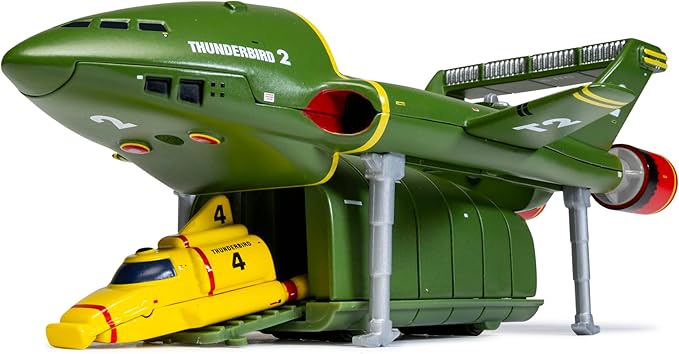 Corgi Diecast Model Cars - CC00804 Thunderbirds F.A.B. Collection Thunderbird 2 and 4 - Classic Aircraft Collectible for Men & Women - Die Cast Vehicle Models for Boys & Thunderbirds Enthusiasts