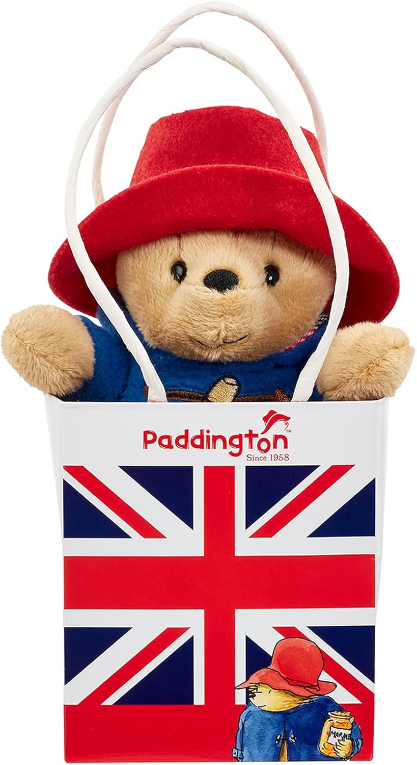 Rainbow Designs Official Paddington Bear Soft Toy - Soft Plush Teddies for Babies and Toddlers - Perfect Unisex Paddington Teddy Bear, 8 x 13.5 x 13 cm, Blue,red