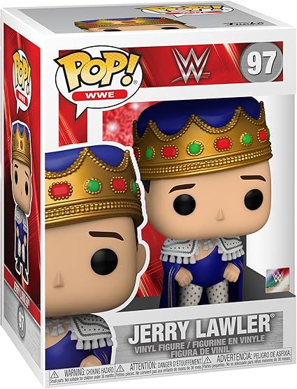 Funko POP! WWE: Jerry Lawler - Metallic - Collectable Vinyl Figure - Gift Idea - Official Merchandise - Toys for Kids & Adults - Sports Fans - Model Figure for Collectors and Display
