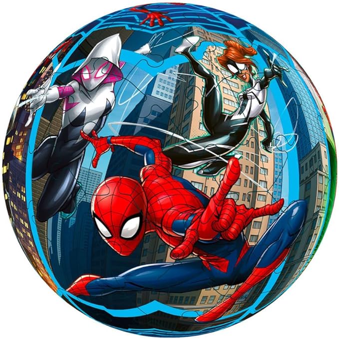 Ravensburger 11563 Marvel Spiderman 3D Jigsaw Puzzle for Kids and Adults Age 6 Years Up-72 Pieces-No Glue Required, White