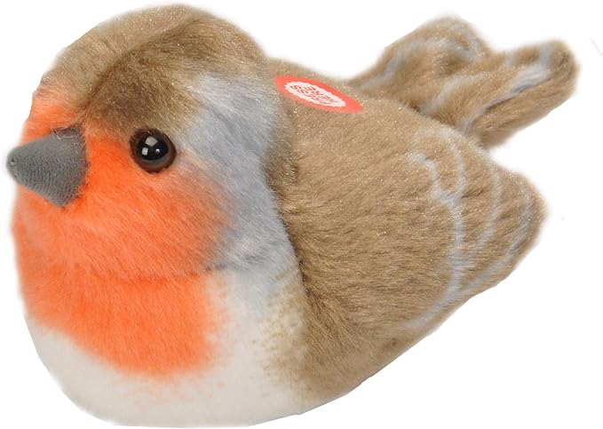Wild Republic BIRD19490 RED Breast Plush Toy, Multi-Colour , 5 x 5 x 4 inches