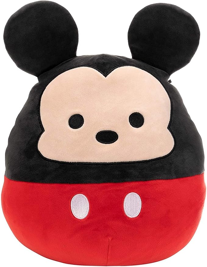 Squishmallows Official Kellytoy Disney Characters Squishy Soft Stuffed Plush Toy Animal (7 Inch, Mickey Mouse)