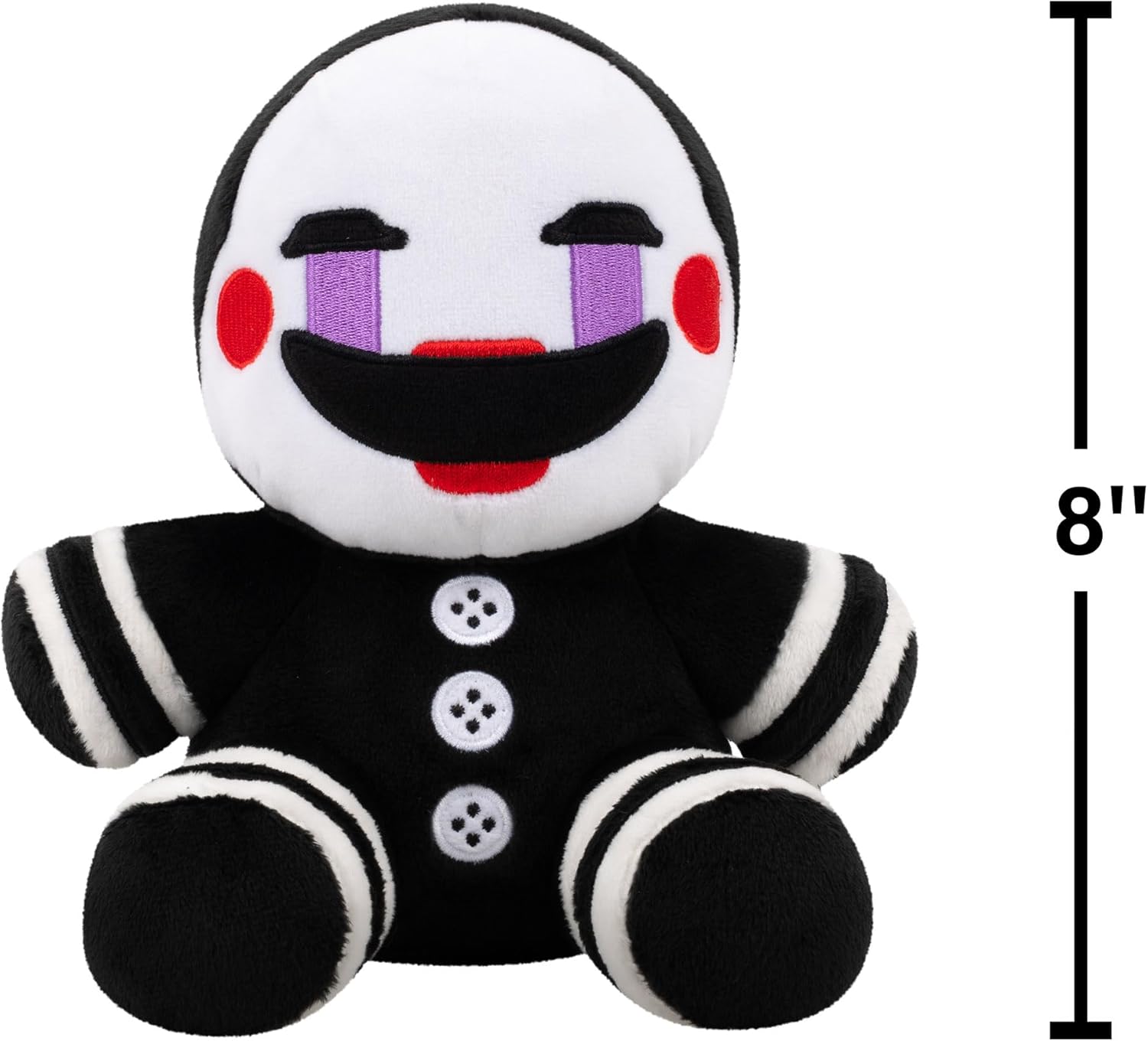 Five Nights At Freddy's The Puppet Plush - 8-Inch Stuffie with Soft Material and Glow-In-The-Dark Eyes