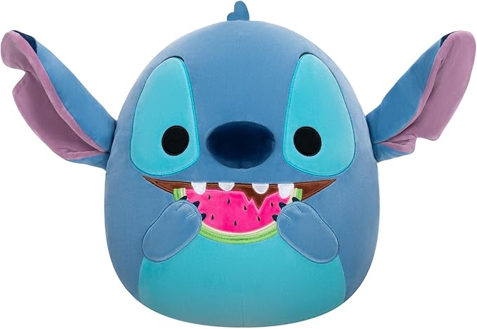 Squishmallows Original Disney 14-Inch Stitch with Watermelon - Official Plush