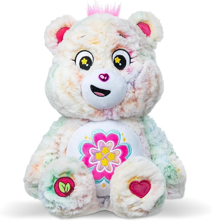 Care Bears 35cm Medium Plush – Blossom Heart Bear (Eco Friendly) | Soft Cuddly Toy for Kids & Collectors