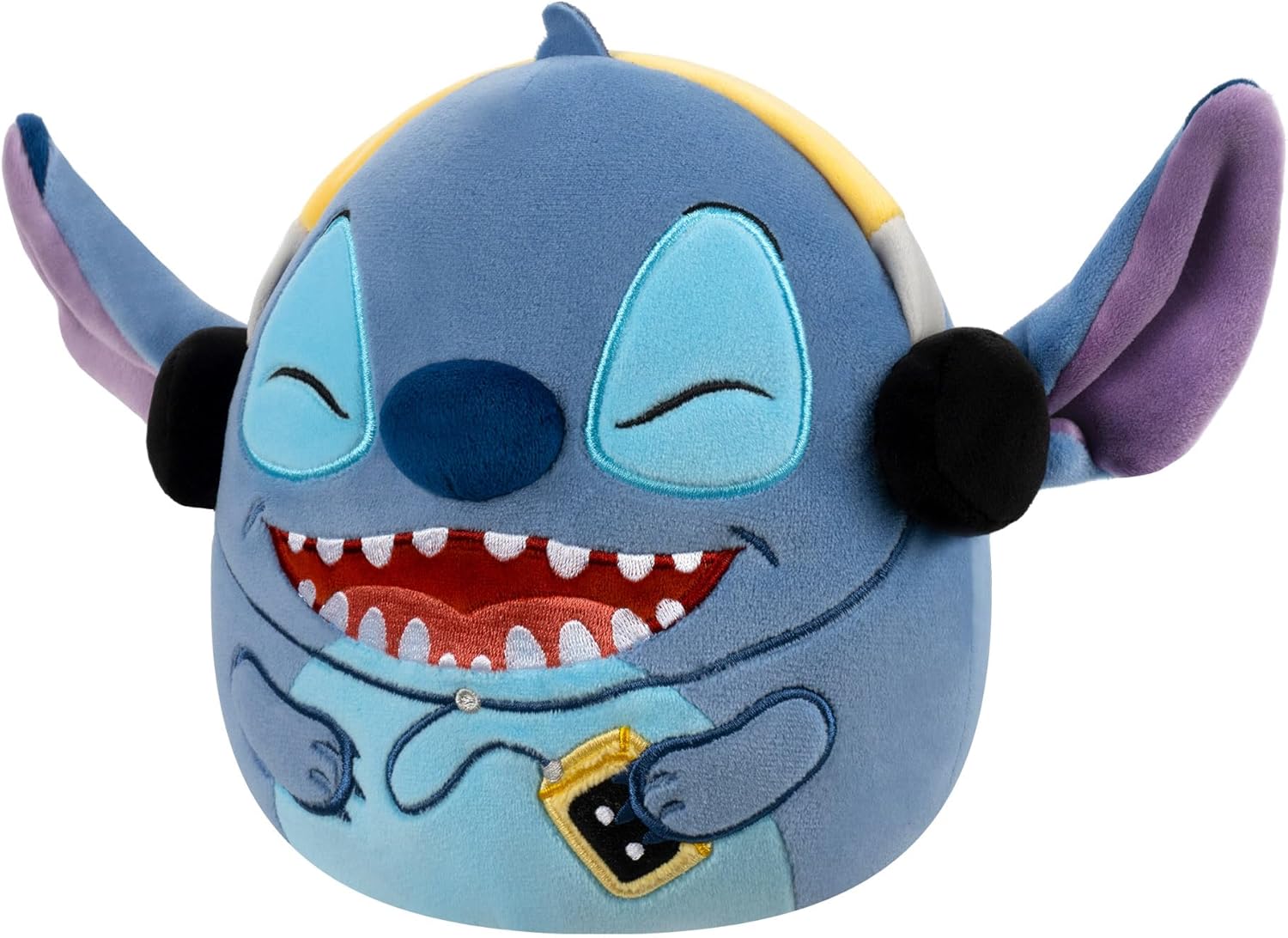 Squishmallows Original 8-Inch Disney Stitch with Headphones Plush