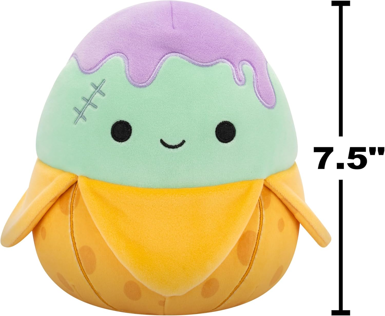 Squishmallows Original 7.5 Inch Halloween Stanislav the Teal Monster Banana