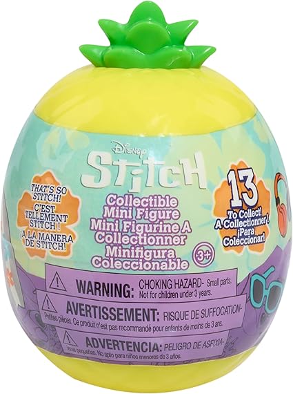Just Play Disney Stitch That’s So Stitch Collectible Figures - Series 2, Mystery 2-inch Figurine, Blind Capsule, Kids Toys for Ages 3 Up