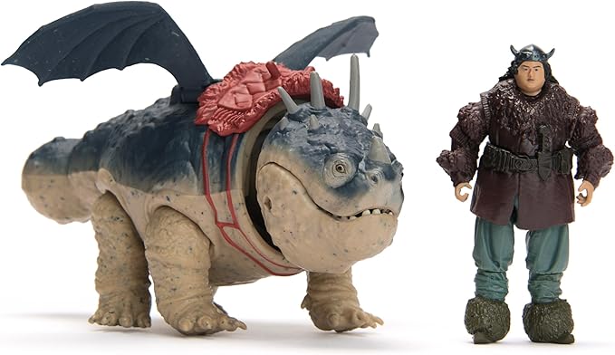 Dreamworks Dragons, How to Train Your Dragon, Gronckle & Fishlegs, Viking Duo Action Figures, Kids Toys for Boys Ages 4 and up
