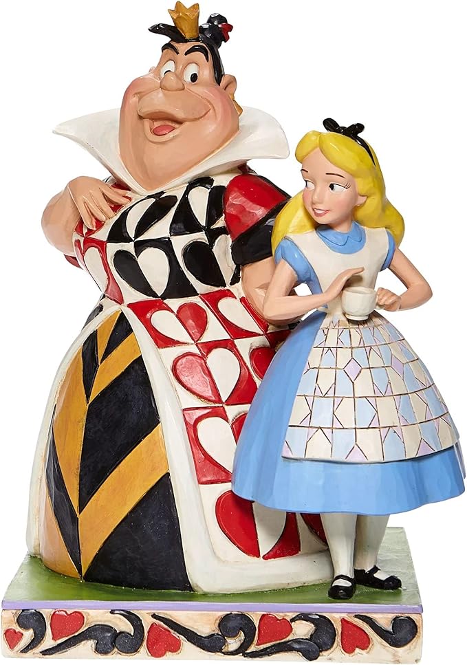 Enesco Jim Shore Alice and Queen of Hearts Disney Traditions