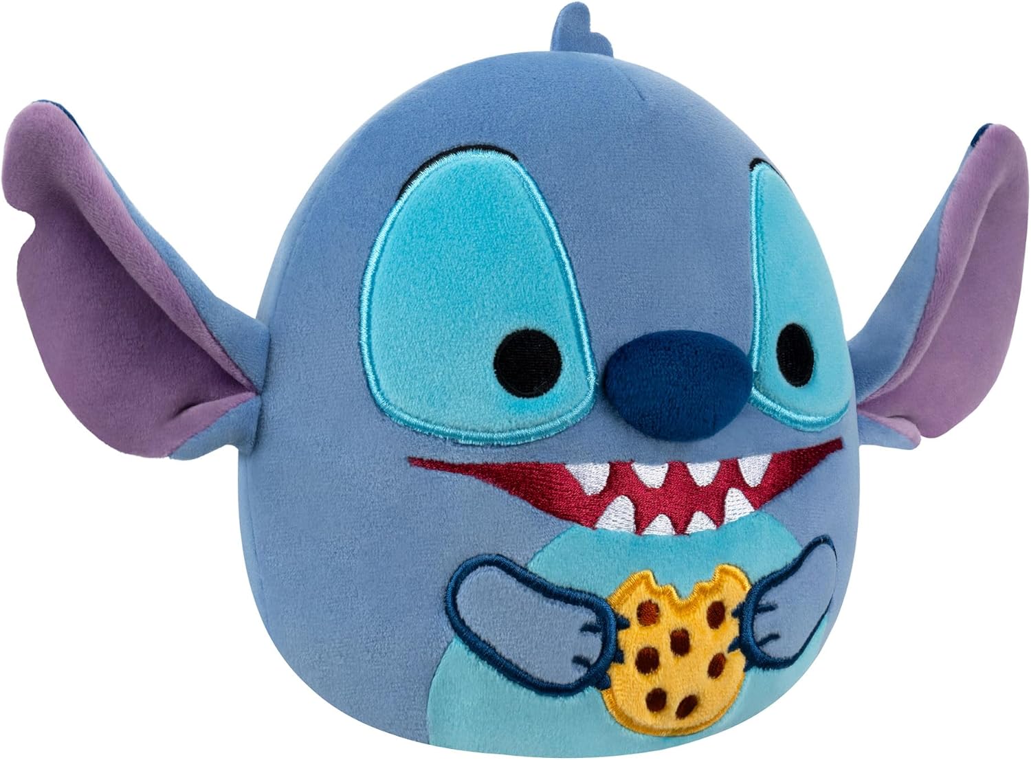 Squishmallows Original 8-Inch Disney Chef Stitch Eating Chocolate Chip Cookie Plush