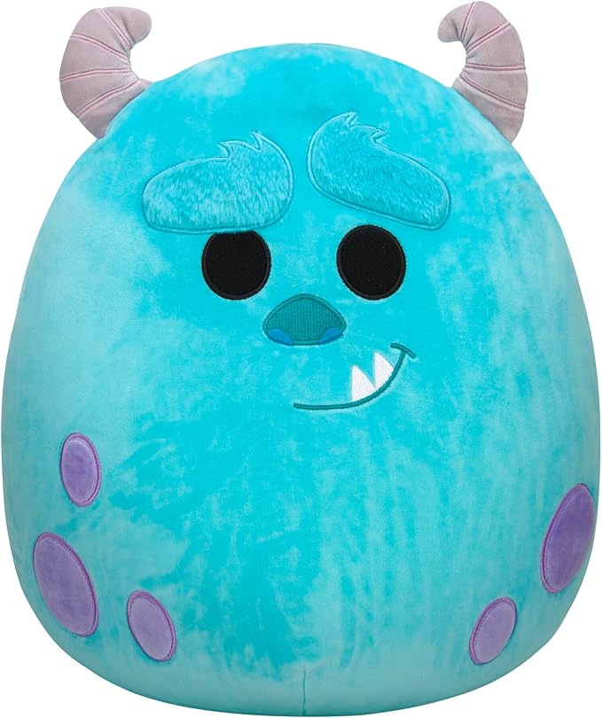 Squishmallows Orignal Pixar 14-Inch Sulley Plush - Add Sulley to your Squad, Ultrasoft Stuffed Animal Large Plush Toy, Blue
