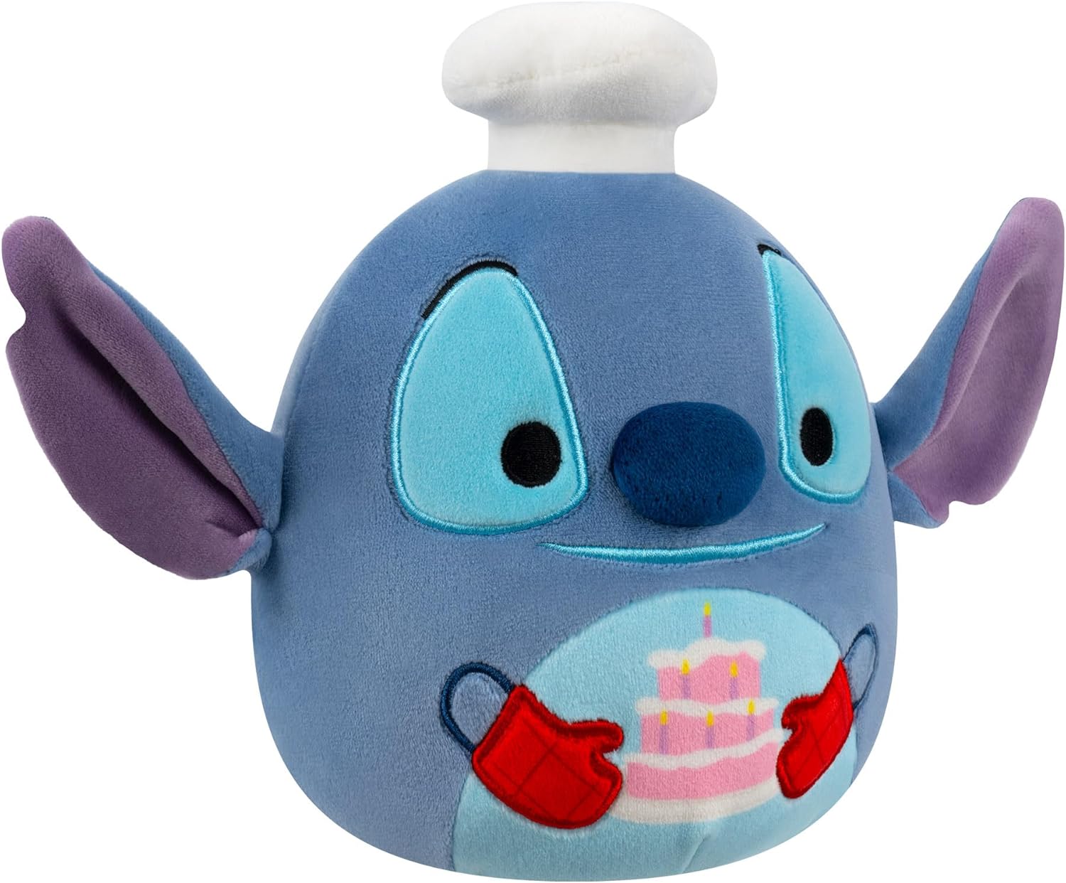 Squishmallows Original 8-Inch Disney Chef Stitch with Cake Plush