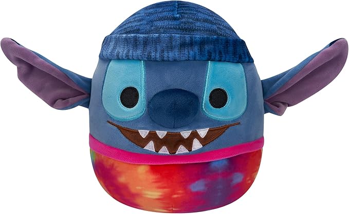 Squishmallows Original Disney 10-Inch Stitch Holding Scrump - Official Jazwares Plush