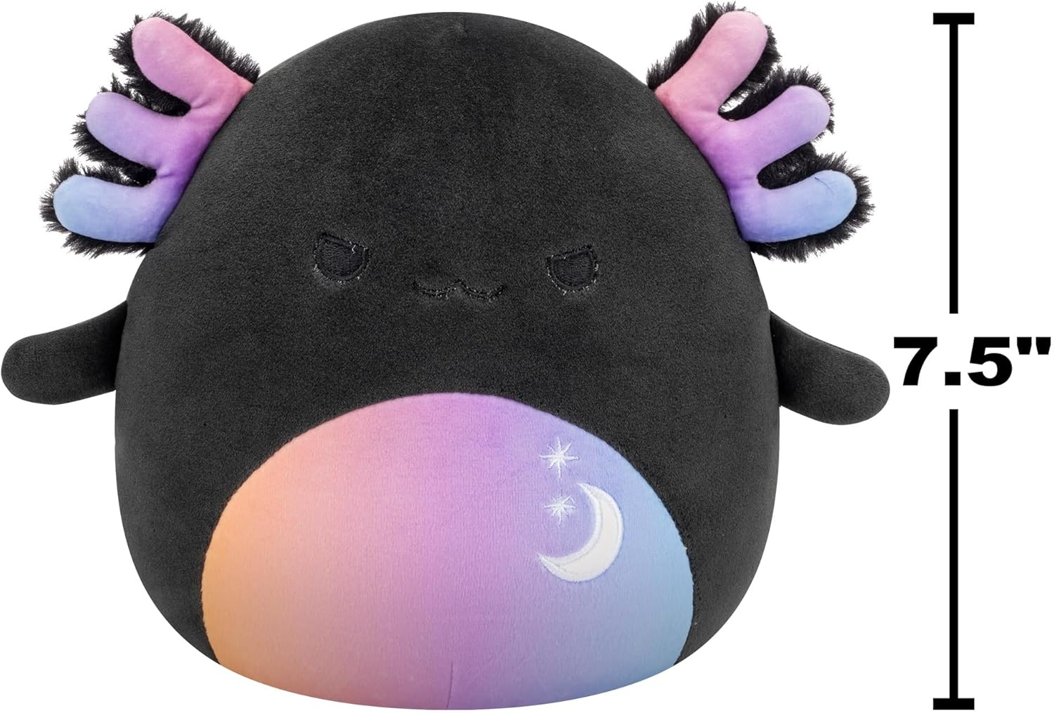 Squishmallows Original 7.5 Inch Halloween Zanda the Charcoal Grey Axolotl
