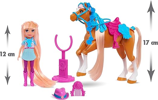 JP Winner's Stable WNN00100 Winner's Stable Doll and Horse Oakley & Rose Gold, Multi Colour