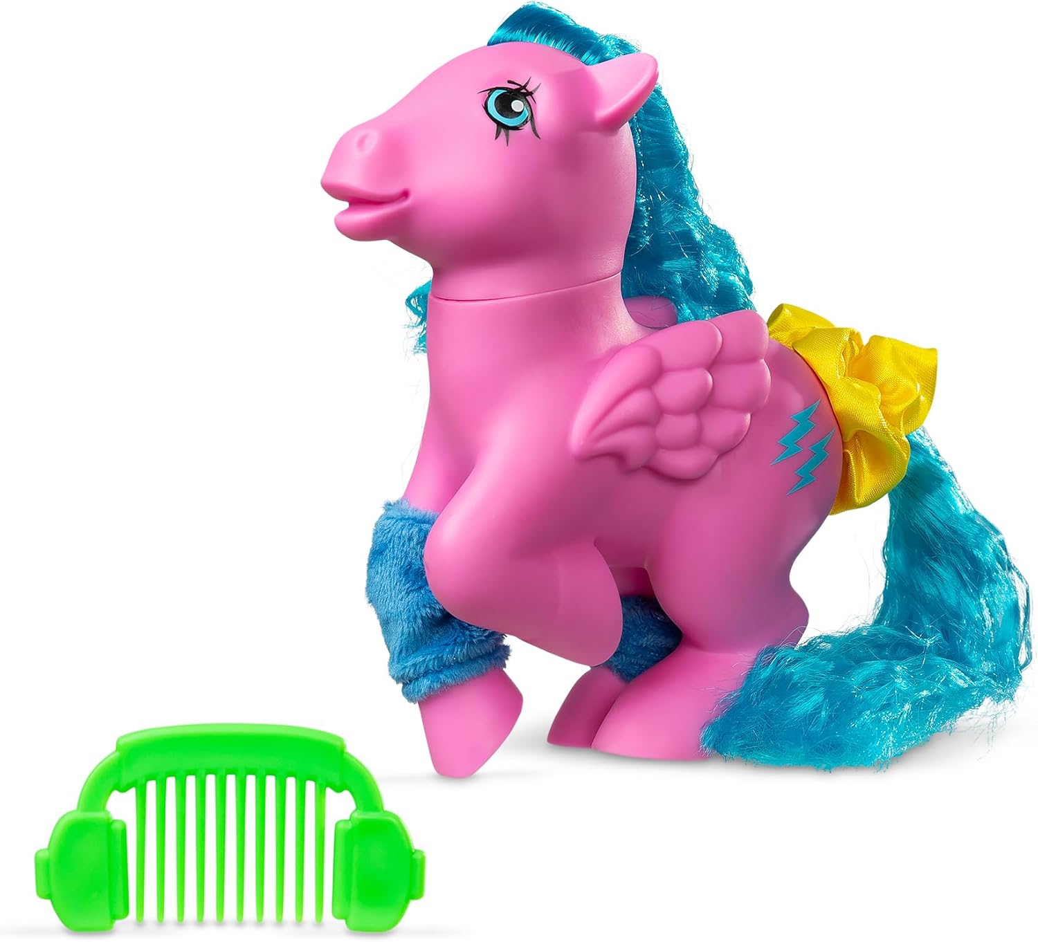 Basic Fun My Little Pony Totally Rad Firefly – 80s Retro Collectible Pony with Neon Styling & Comb – For Kids & Fans Ages 3+