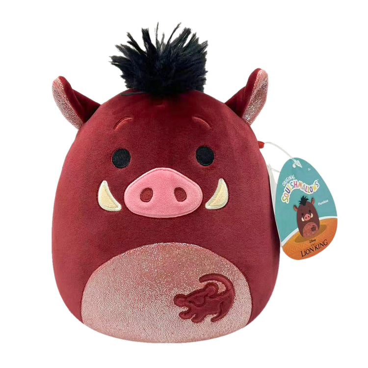 Squishmallows SQDI00548 8-Inch Simba Disney Plush, Multicolour Pumbaa