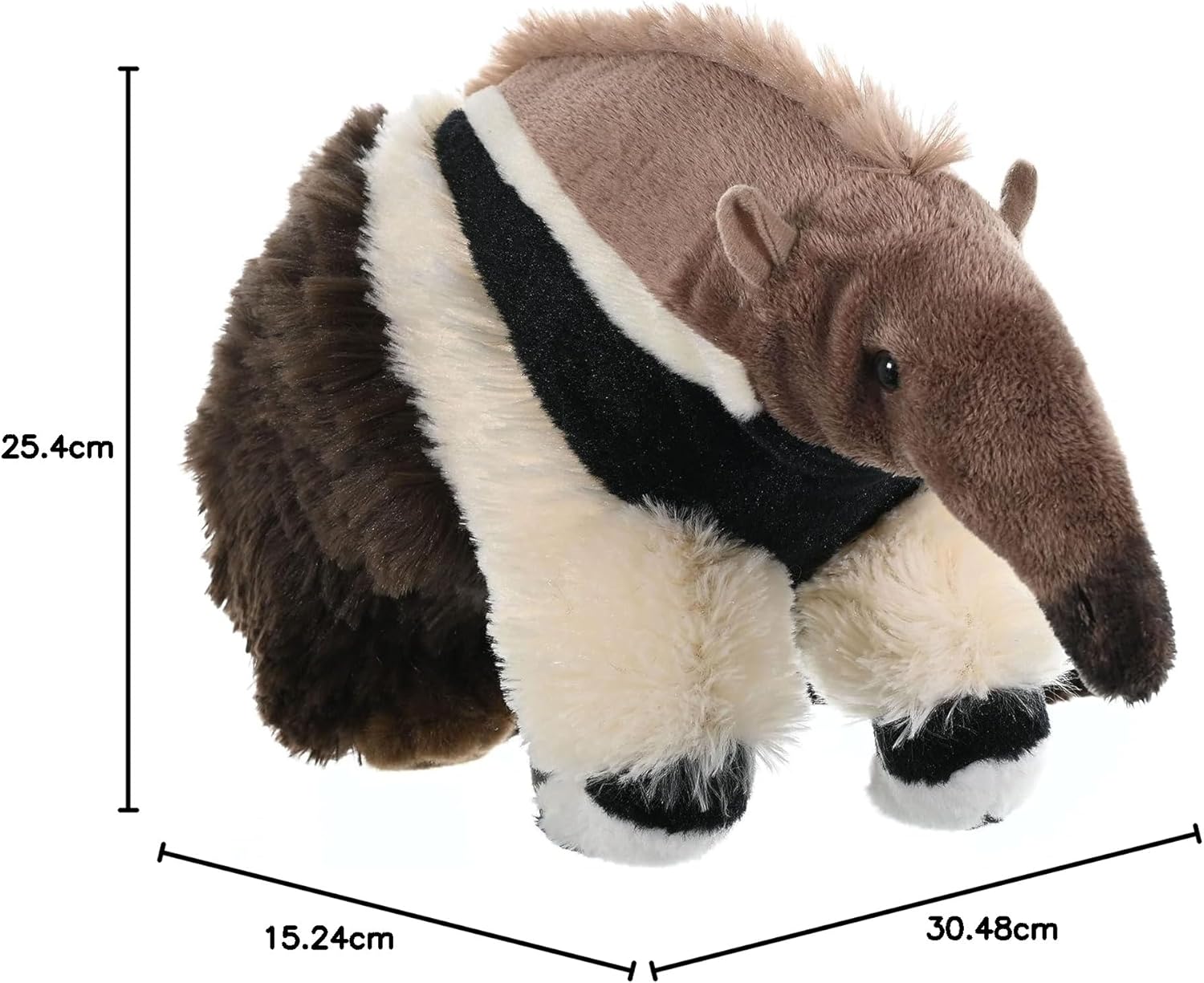Wild Republic 11652 Anteater Plush Cuddlekins Cuddly Soft toys Kids Gifts, Brown, 30 cm