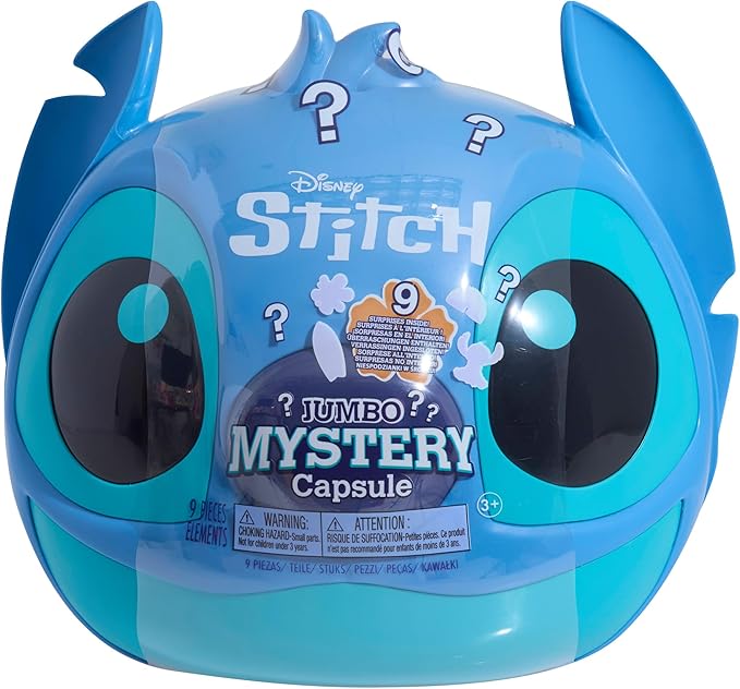 Just Play Disney Stitch Jumbo Mystery Capsule, Kids Toys for Ages 3 Up