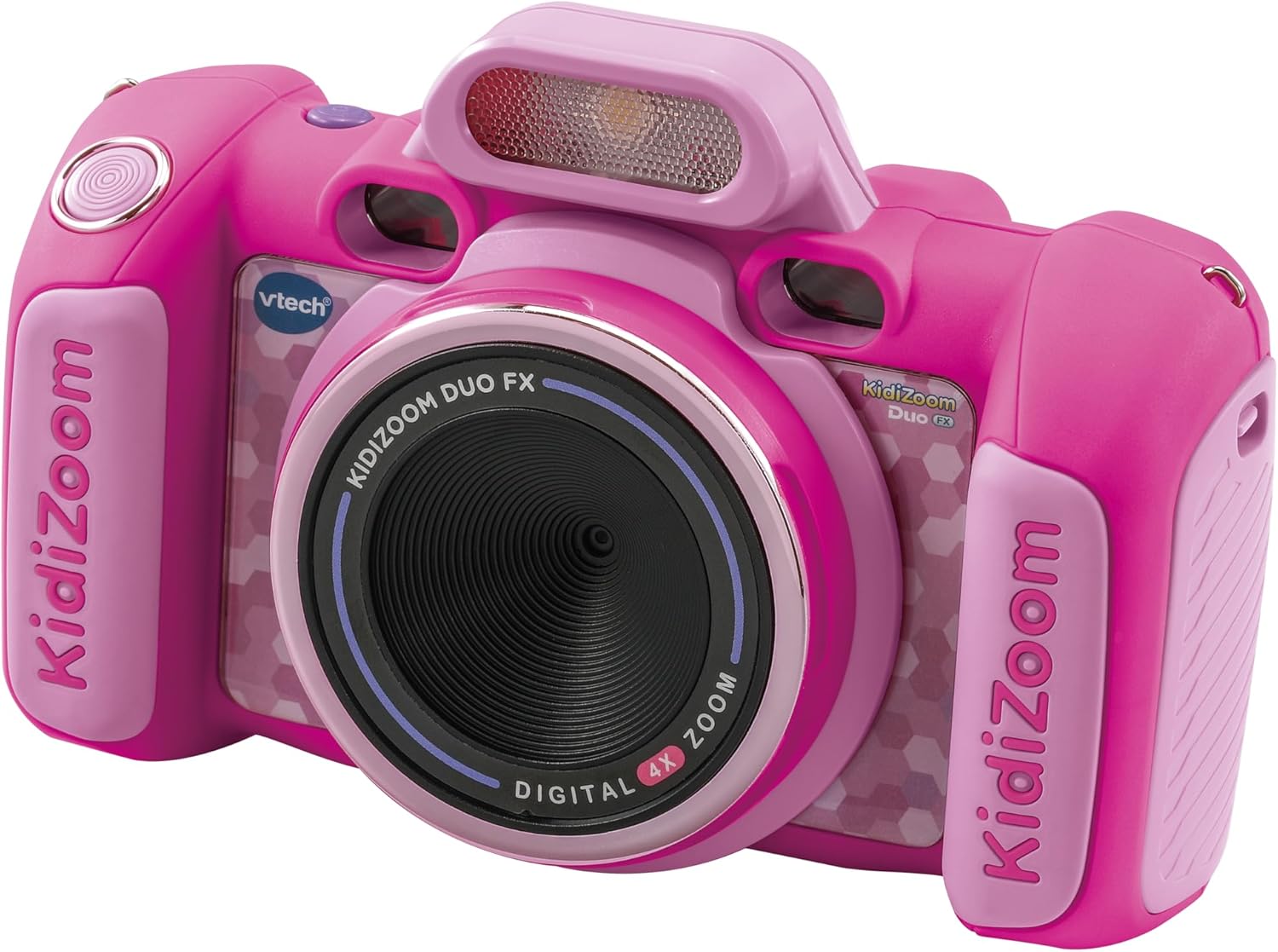 VTech KidiZoom Duo FX, Kids Camera with Colour Screen, 8MP, Photos, Selfies & Videos, AR Filters, 20 games, 75 photo & video effects, filters & frames, for Infants aged 3, 4, 5, 6, 7 + years, Pink