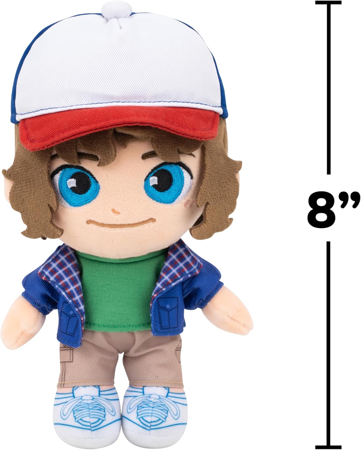 Stranger Things Dustin Henderson Plush - 8-Inch Soft Plush with Special Embroidery