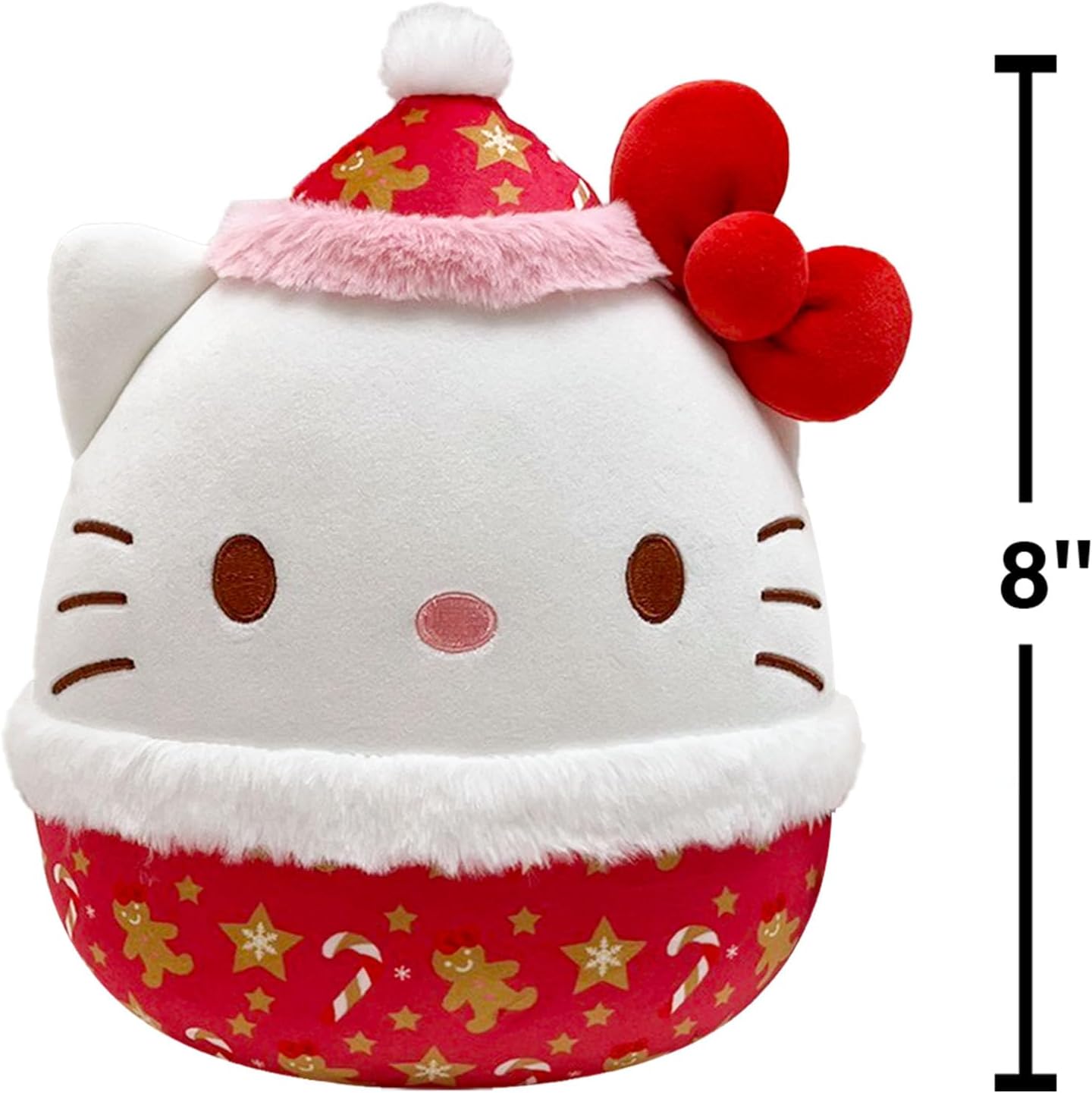 Squishmallows Original Sanrio 8-Inch Holiday 2025 Hello Kitty | Collectable Cute Plush Toy, Cuddly Toys for Children, Soft Toys, Cute Teddies Suitable for Girls and Boys Ages 3