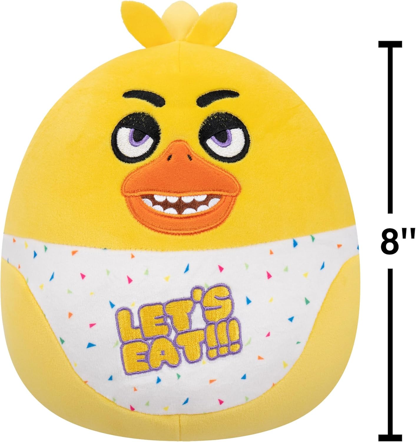 Squishmallows Original Five Nights at Freddy’s 8-Inch Classic Chica | Collectable Cute Plush Toy, Cuddly Toys for Children, Soft Toys, Cute Teddies Suitable for Girls and Boys Ages 3