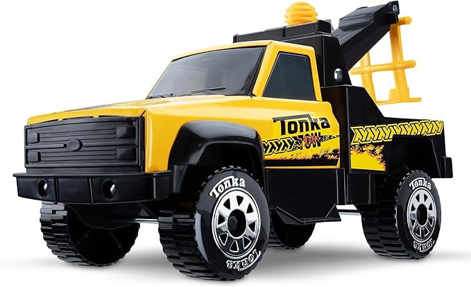 Tonka Steel Classics | Tow Truck | Kids Construction Toys for Boys and Girls, Vehicle Toys for Creative Play, Motor Skill Development for Kids Ages 3+ | Basic Fun 06117 FFP