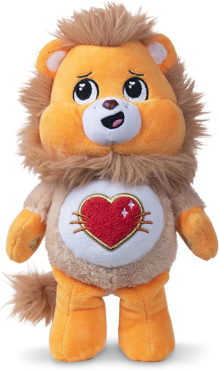 Basic Fun Care Bears x Wicked 22cm Plush – Tenderheart Bear as the Wicked Lion – Collectible Soft Toy from the Care Bears x Wicked Collaboration