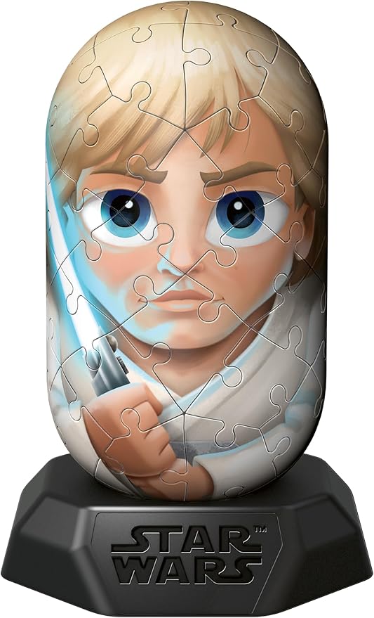 Ravensburger Star Wars Hylkies Figures Luke Skywalker Gifts for Kids and Adults Age 6 Years Up - Collectable Toys and 3D Jigsaw Puzzles