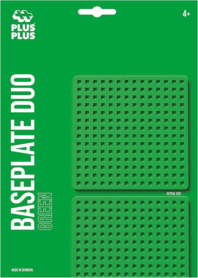 Plus-Plus 12 x 12 cm Base Plate Duo Pack for Construction Design