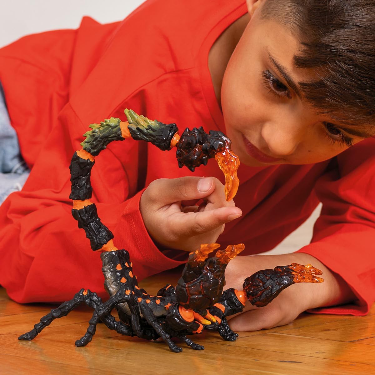 Schleich Eldrador Creatures - 20cm Lava Scorpion Action Figure - Movable Scorpion Toy for Boys and Girls - Mythical Creature Figurine - Durable Fantasy Animal Beast Monster Toys - Kids Ages 7+ | 70142
