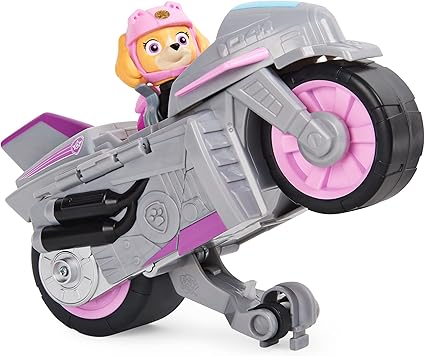 La Paw Patrol 6059253 Paw Patrol Deluxe Pups, Motorcycle with Function and Figure, Multicoloured, 6059253