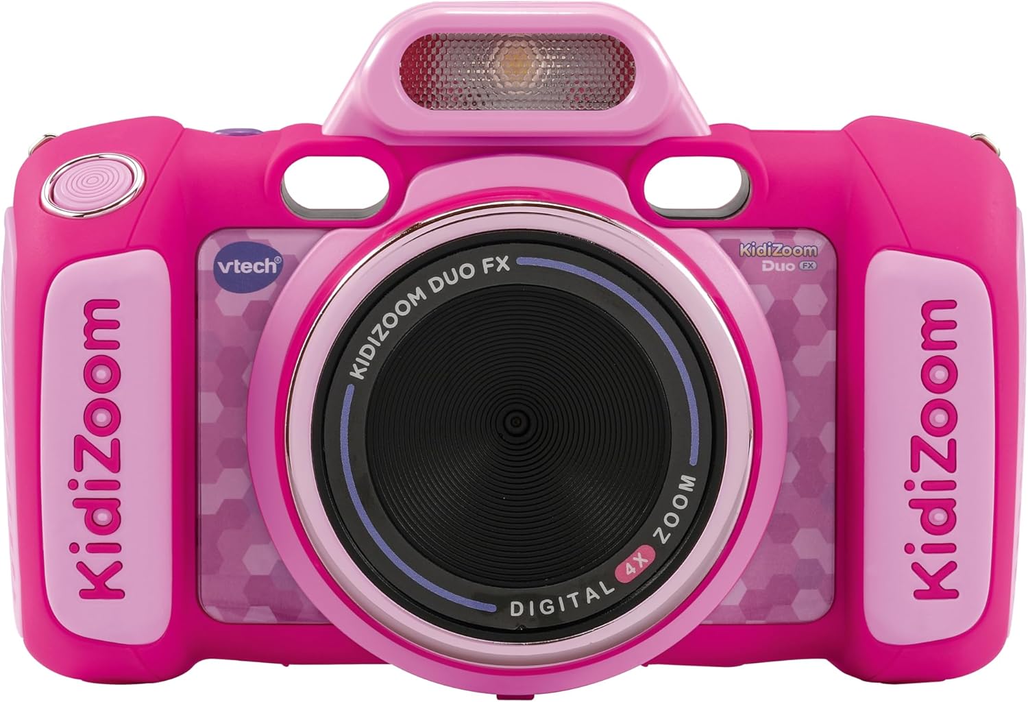 VTech KidiZoom Duo FX, Kids Camera with Colour Screen, 8MP, Photos, Selfies & Videos, AR Filters, 20 games, 75 photo & video effects, filters & frames, for Infants aged 3, 4, 5, 6, 7 + years, Pink