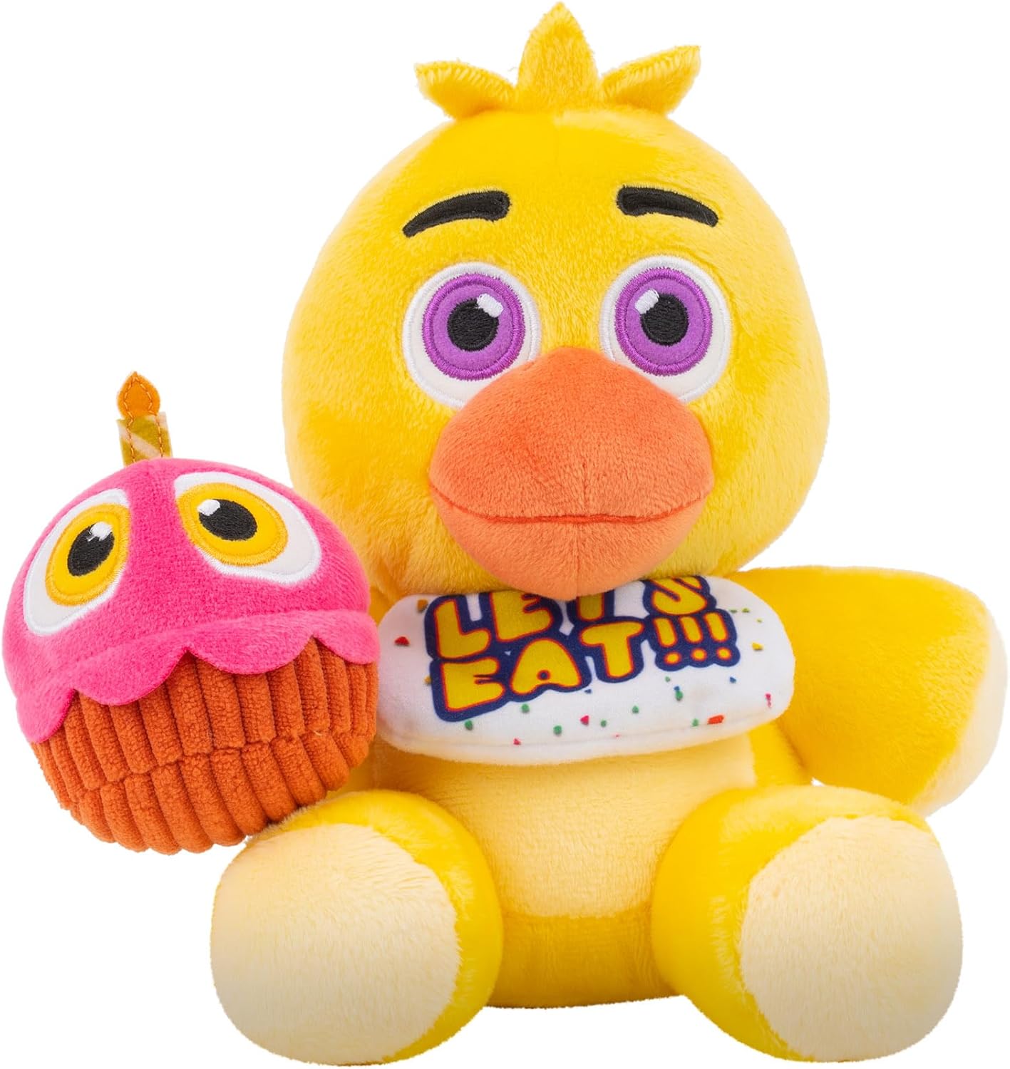Five Nights At Freddy's Classic Chica Plush - 8-Inch Stuffie with Soft Material and Glow-In-The-Dark Eyes