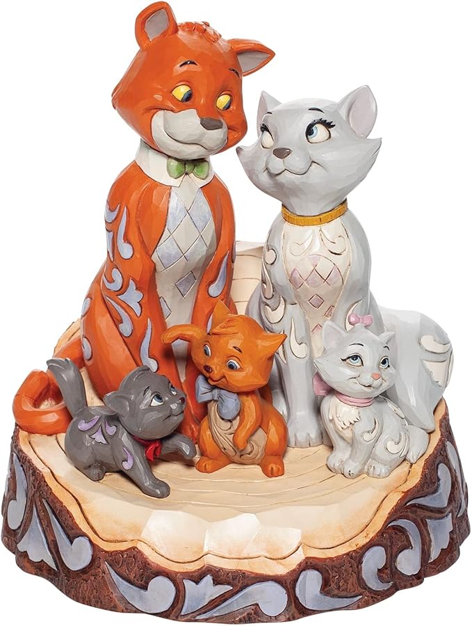 Disney Traditions Aristocats Carved By Heart Figurine