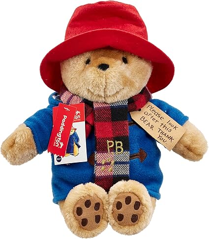 Rainbow Designs Commemorative Paddington Bear Teddy with Scarf - Inspired by Peggy Fortnum's Illustrations - Premium Quality, Large Cuddly Paddington Toy