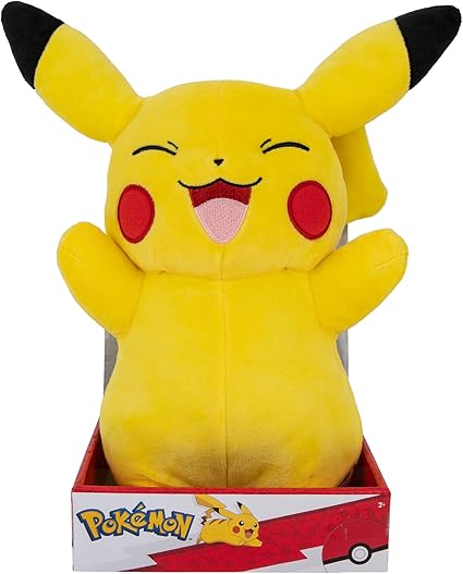POKEMON PIKACHU PLUSH - 12-Inch Electric-Type Pokemon Plush