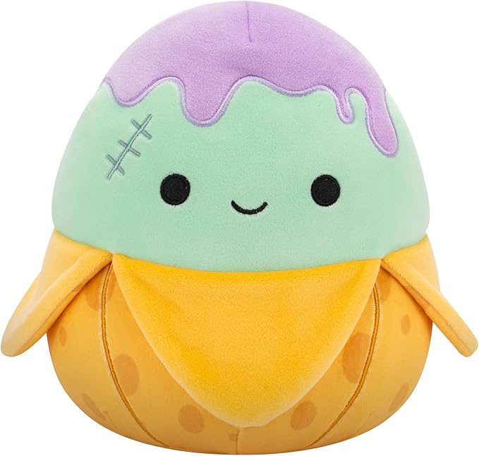 Squishmallows Original 7.5 Inch Halloween Stanislav the Teal Monster Banana