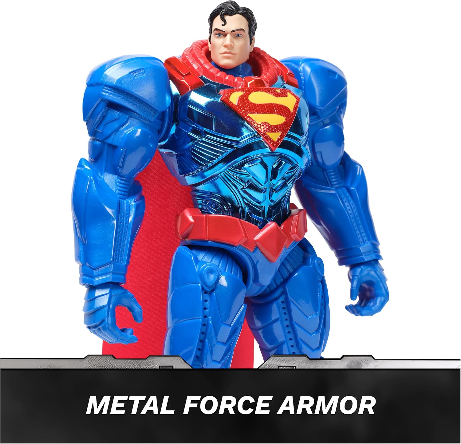 DC Metal Force Superman Action Figure 30 cm Tall with 8 Points of Motion for Action-packed Adventures. For Ages 4+