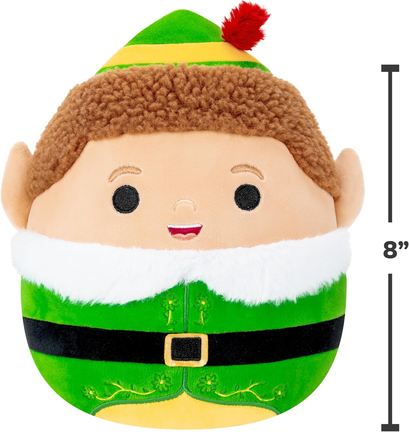 Squishmallows Original 8in Buddy the Elf – Official Jazwares Plush (Little)