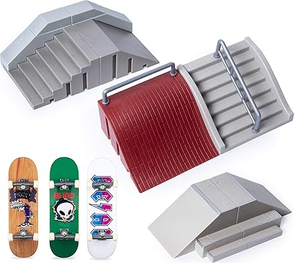 Tech Deck Ultimate Street Spots Pack with 3 Fully Assembled Exclusive Boards, Coast to Coast Edition, Multicolor