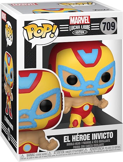 Funko Marvel Luchadores Iron Man - Collectable Vinyl Figure - Gift Idea - Official Merchandise - Toys for Kids & Adults - Comic Books Fans - Model Figure for Collectors and Display