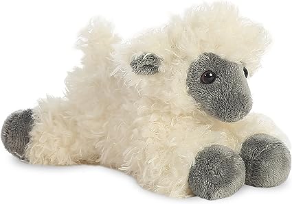 Aurora, 31376, Mini Flopsies Face Sheep, 8In, Soft Toy, White