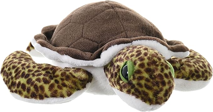 Wild Republic Green Sea Turtle Plush Soft Toy, Cuddlekins Cuddly Toys, Gifts for Kids 30 cm