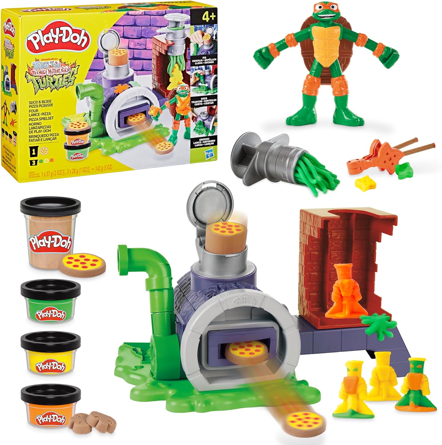 Play-Doh Teenage Mutant Ninja Turtles Slice & Blast Pizza Playset