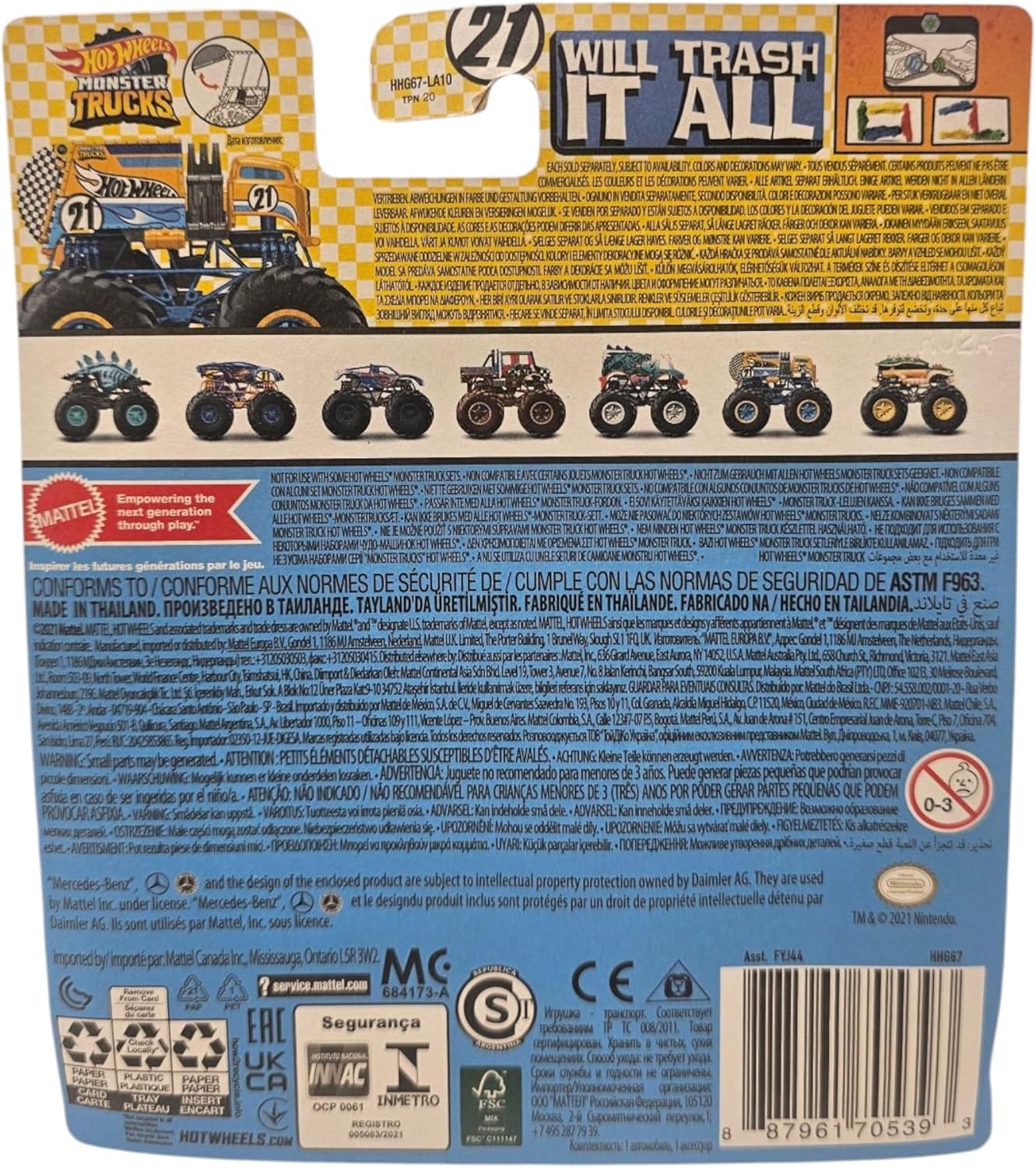 Hot Wheels Monster Trucks Demolition Doubles GOTTA DUMP VS WILL TRASH IT ALL